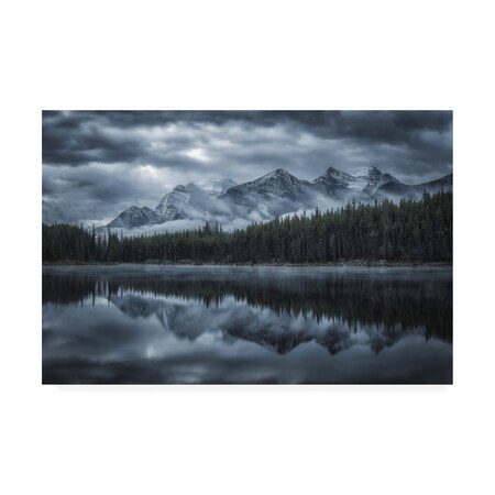Trademark Fine Art Michael Zheng 'Cold Mountains' Canvas Art, 22x32 1X09297-C2232GG